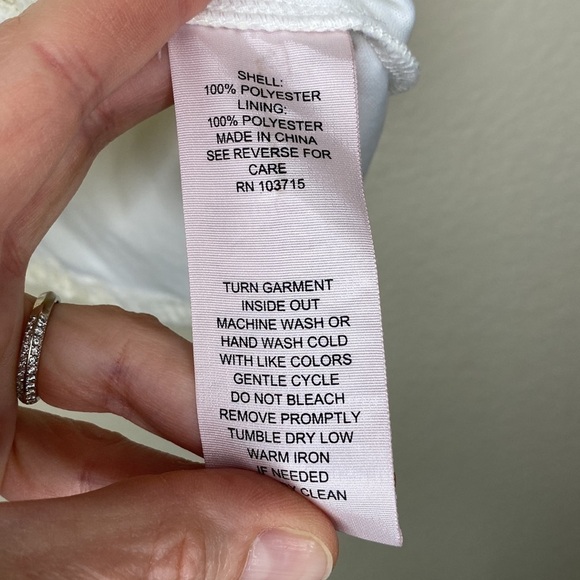 Nanette Lepore lace tank mock turtleneck button back large - Picture 3 of 5